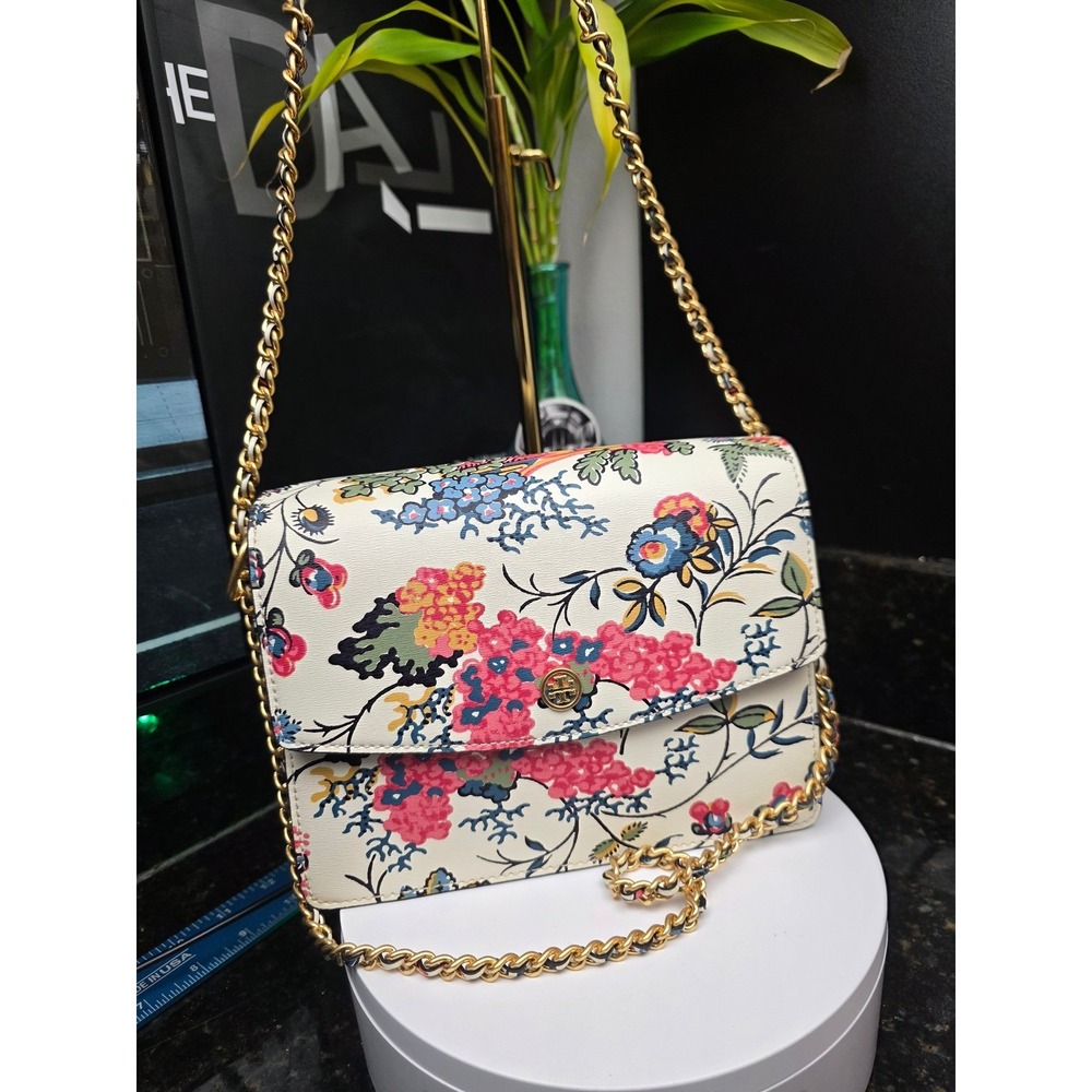 Tory Burch Parker Floral Convertible Shoulder Bag OS Gabriella Floral 39596